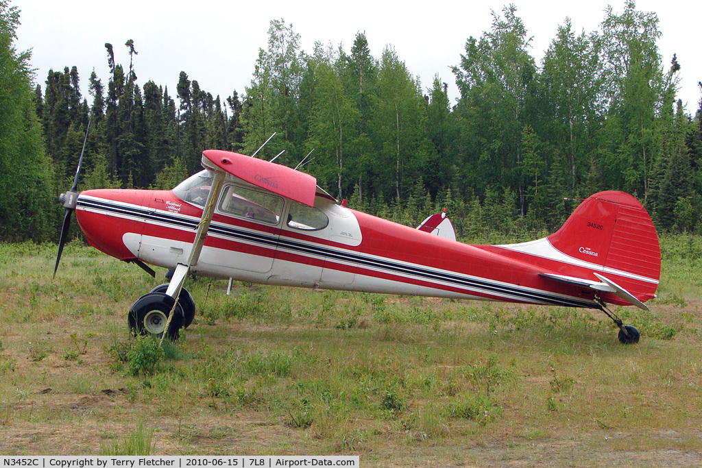 N3452C, 1954 Cessna 170B C/N 26495, 1954 Cessna 170B, c/n: 26495 at Mackey Lake landstrip