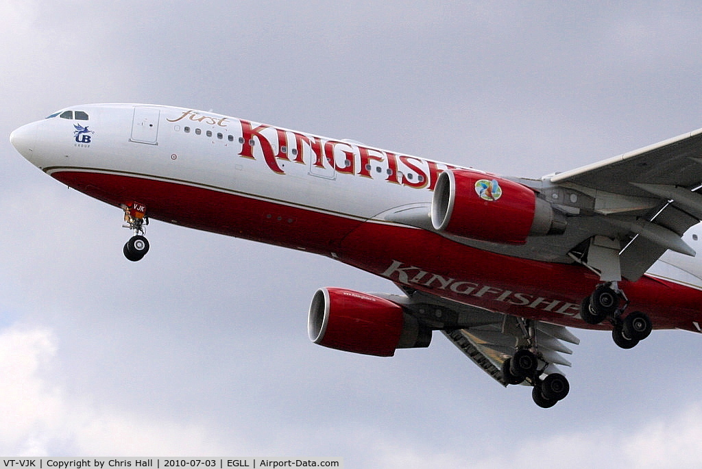 VT-VJK, 2008 Airbus A330-223 C/N 874, Kingfisher Airlines