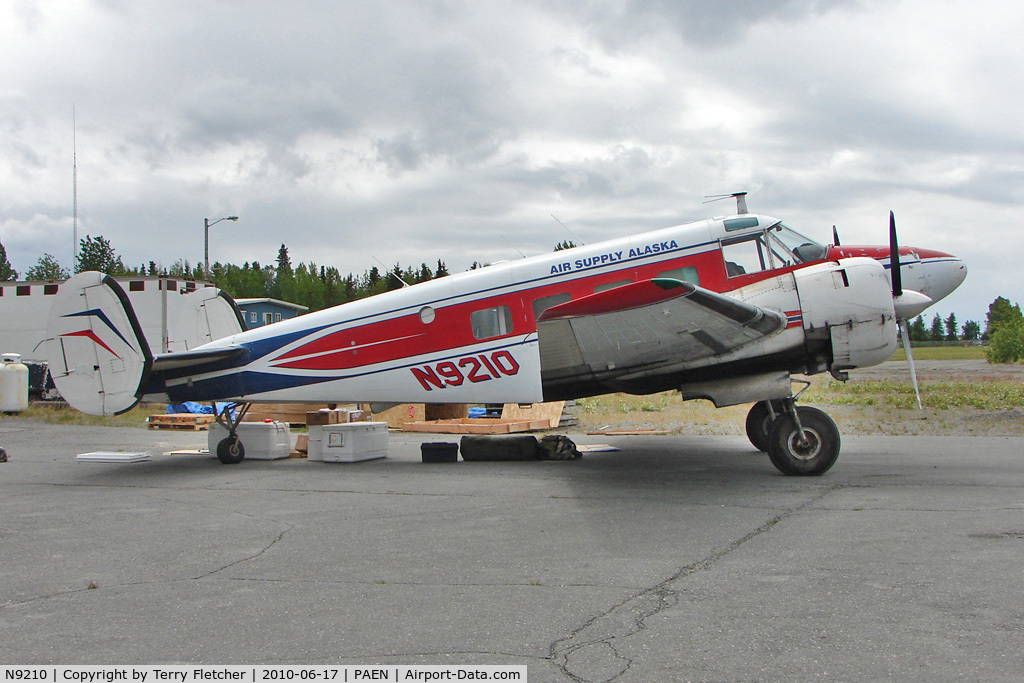 N9210, 1959 Beech G18S C/N BA-472, 1959 Beech G18S, c/n: BA-472 of Air Supply Alaska at Kenai