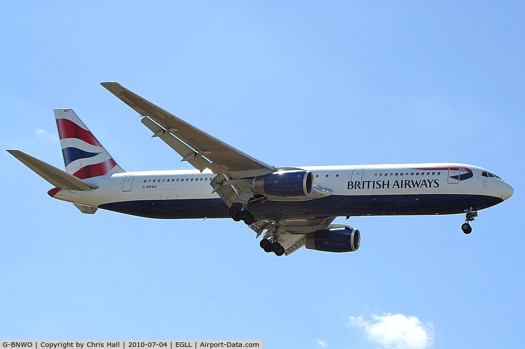 G-BNWO, 1992 Boeing 767-336 C/N 25442, British Airways