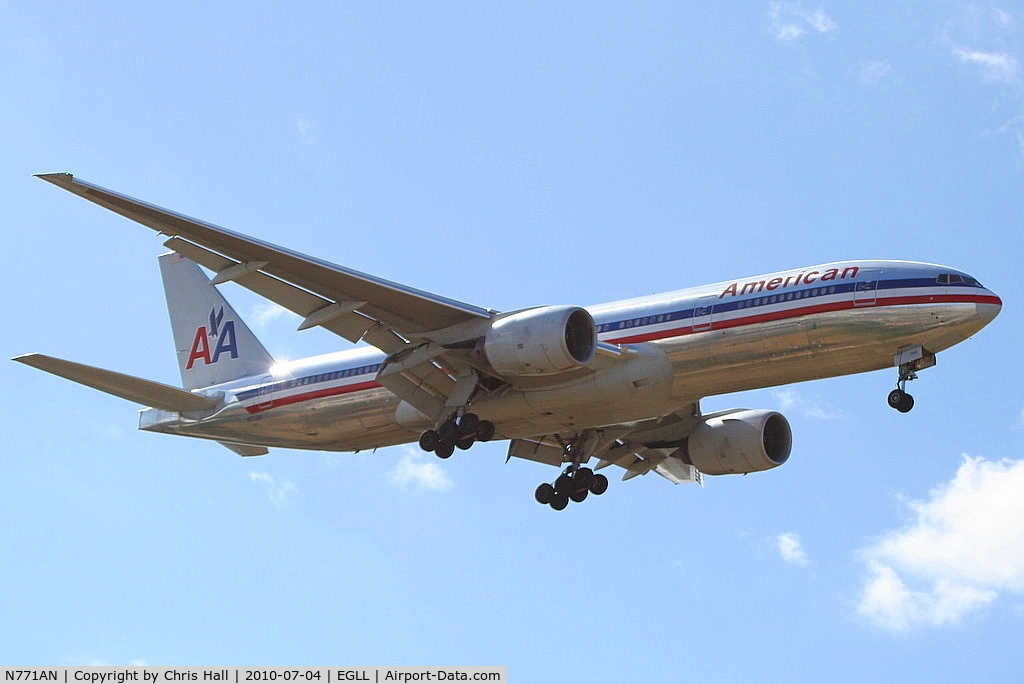 N771AN, 1999 Boeing 777-223 C/N 29579, American Airlines