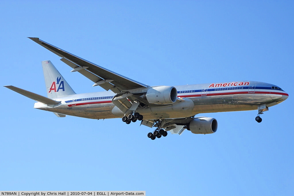 N789AN, 2000 Boeing 777-223 C/N 30252, American Airlines