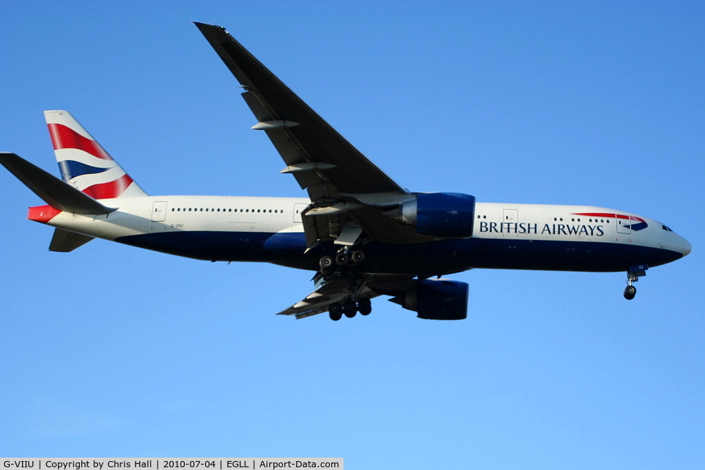 G-VIIU, 1999 Boeing 777-236 C/N 29963, British Airways