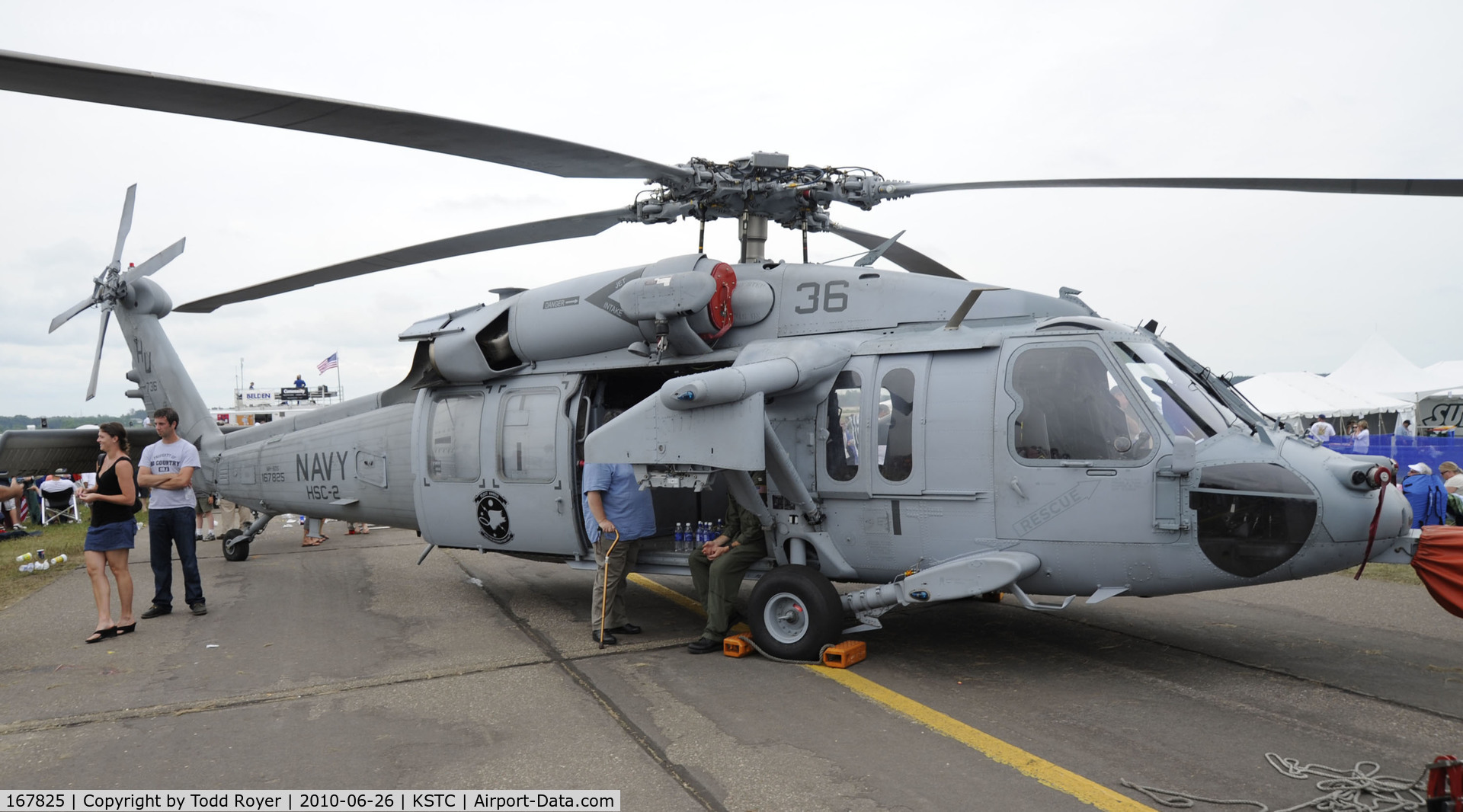 167825, Sikorsky MH-60S SeaHawk C/N 703087, on display at the 2010 Great Minnesota Air Show