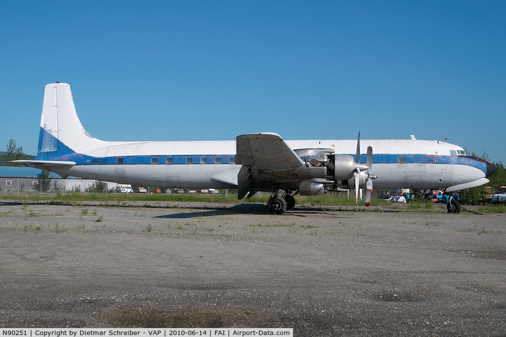N90251, 1958 Douglas DC-7C Seven Seas C/N 45367, Brooks Air DC7