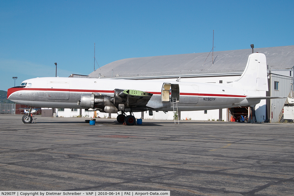 N2907F, 1953 Douglas C-118A Liftmaster (DC-6A) C/N 44636, ex Northern Air Cargo DC6