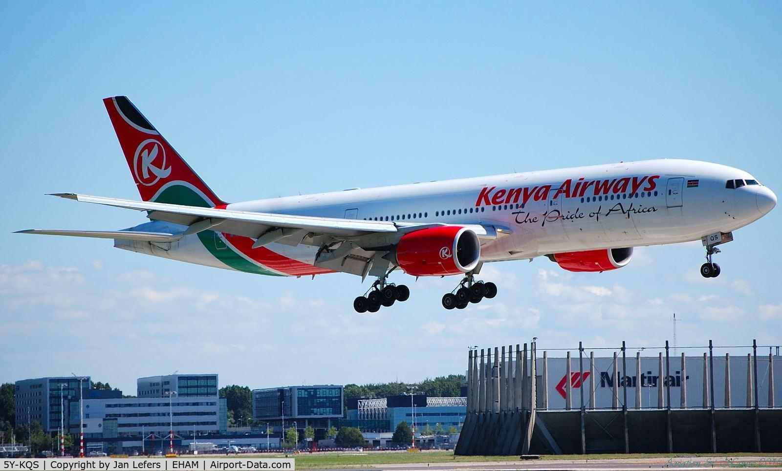 5Y-KQS, 2005 Boeing 777-2U8/ER C/N 33683, Kenya Airways