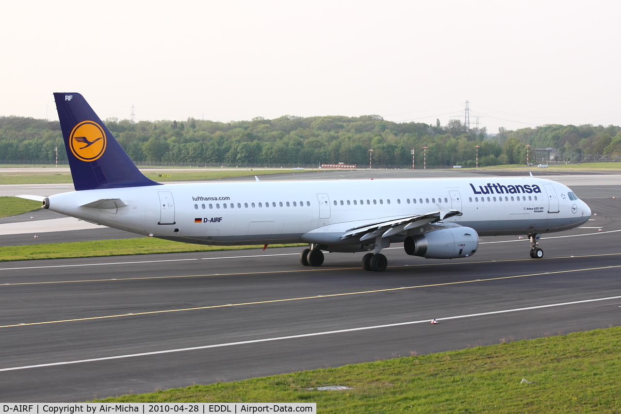 D-AIRF, 1994 Airbus A321-131 C/N 0493, Lufthansa, Airbus A321-131, CN: 493, Aircraft Name: Kempten
