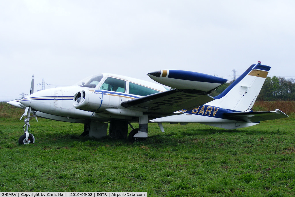 G-BARV, 1973 Cessna 310Q C/N 310Q-0774, in the graveyard at Elstree