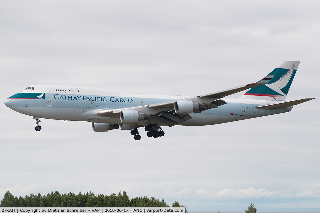 B-KAH, 1993 Boeing 747-412 C/N 27134, Cathay Pacific 747-400