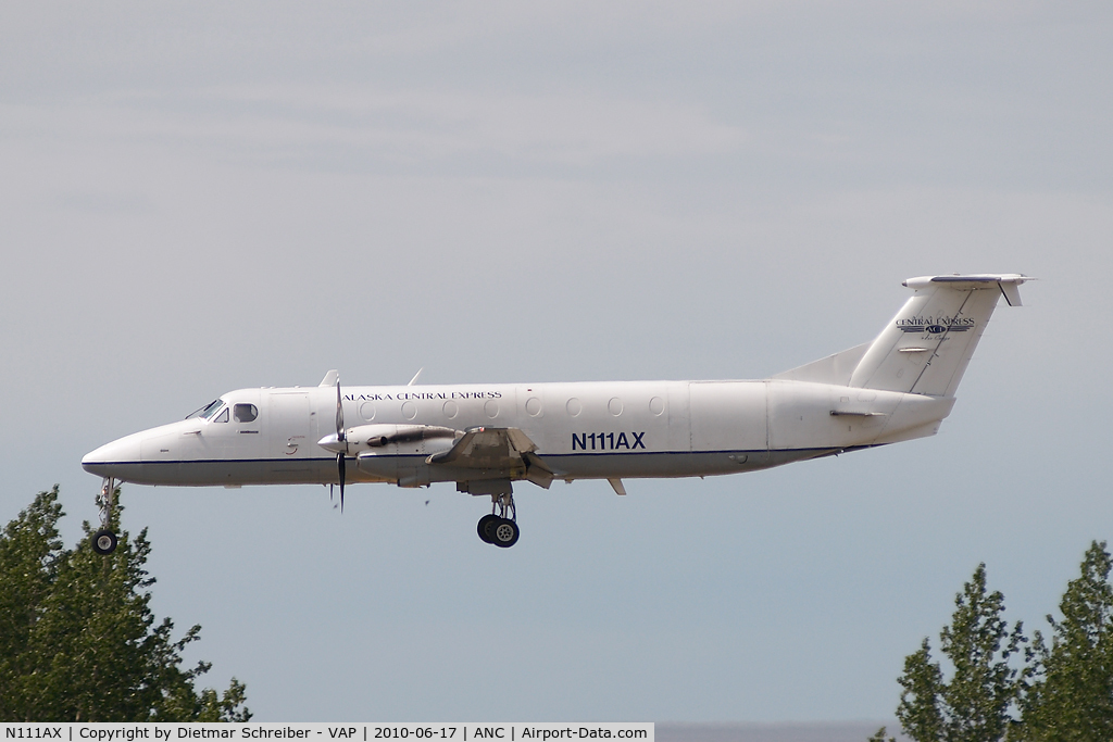 N111AX, 1989 Beech 1900C C/N UC-81, Alaska Central Express Beech 1900