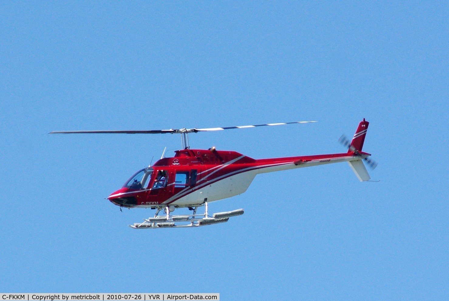 C-FKKM, Bell 206B JetRanger II C/N 883, At YVR