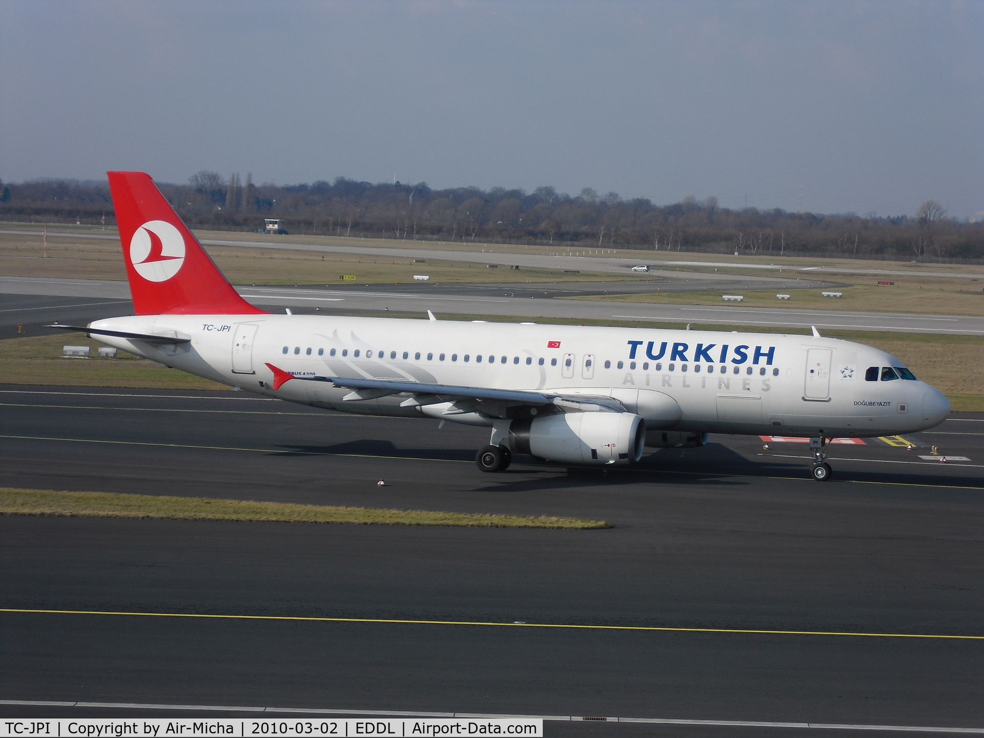 TC-JPI, 2007 Airbus A320-232 C/N 3208, Turkish Airlines, Airbus A320-232, CN: 3208, Aircraft Name: Dogubeyazit