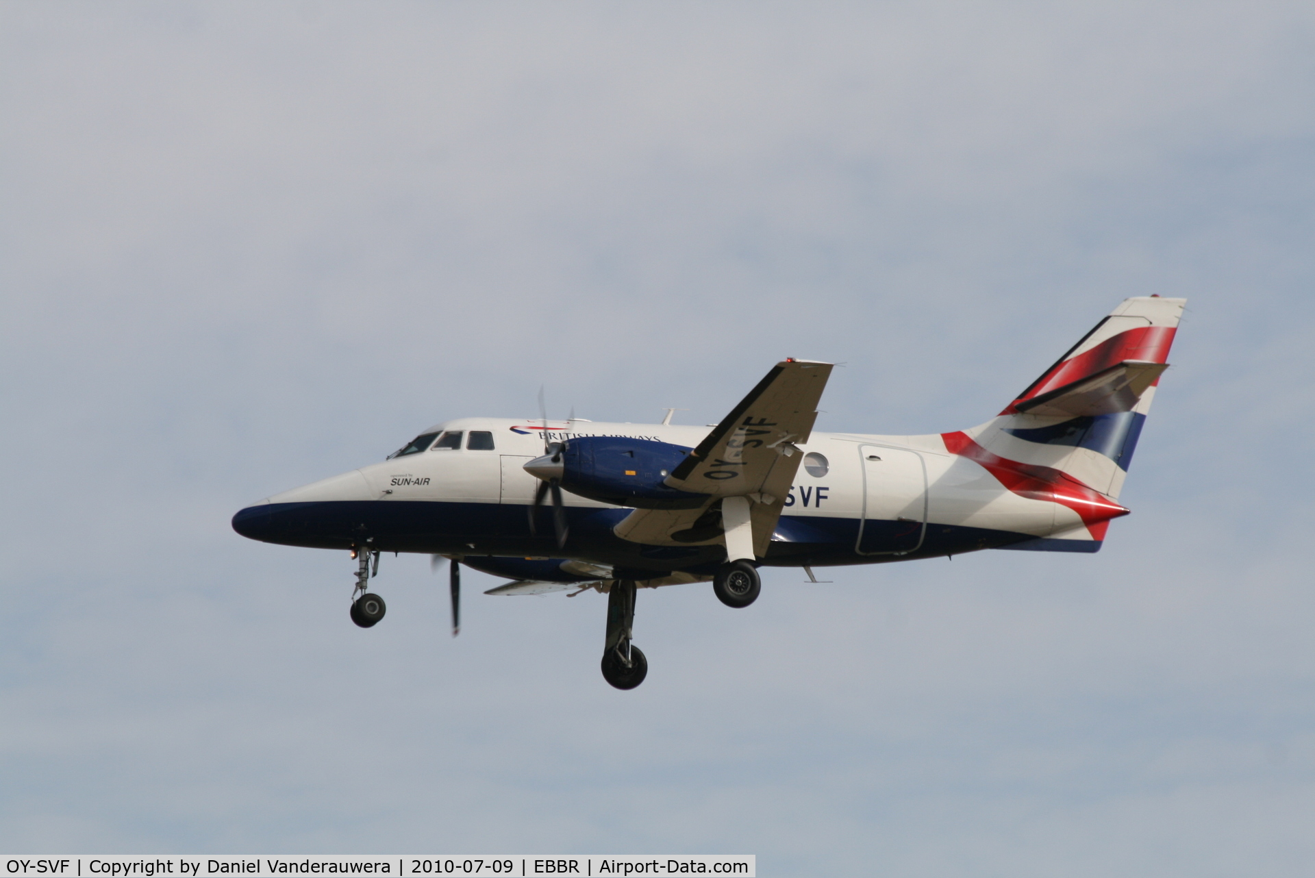 OY-SVF, 1985 British Aerospace BAe-3102 Jetstream 31 C/N 686, Flight BA8221 is arriving to RWY 25L