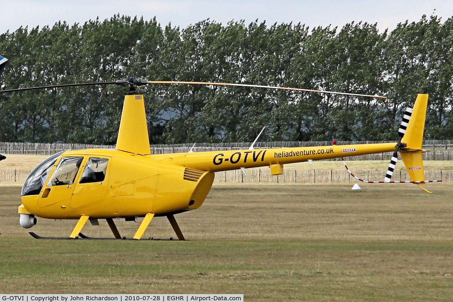 G-OTVI, 2005 Robinson R44 Raven II C/N 10833, Parked at Goodwood