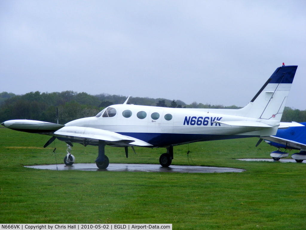 N666VK, 1977 Cessna 340A C/N 340A0345, destroyed in an arson attack whilst parked at Denham airfield on the night of 14th July 2010
