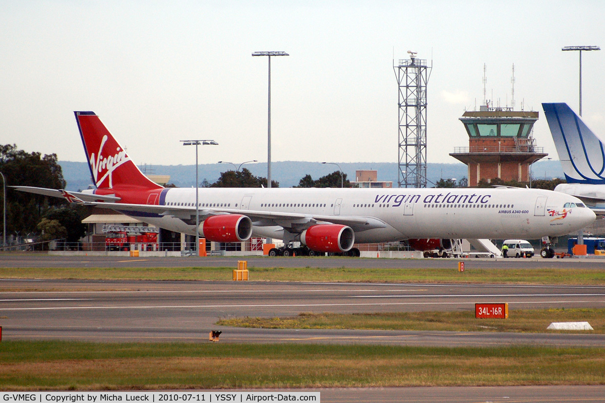 G-VMEG, 2002 Airbus A340-642 C/N 391, At Sydney