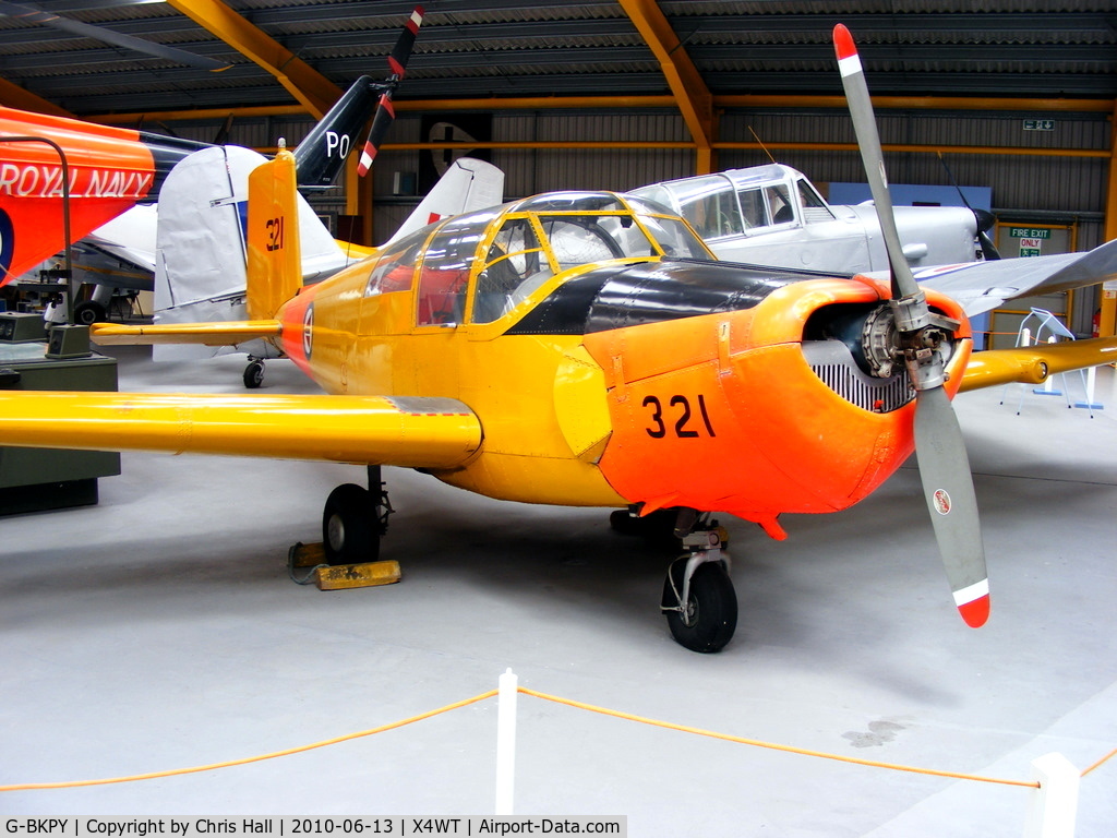 G-BKPY, Saab 91B-2 Safir C/N 91-321, in Norwegian Air Force colours and wearing the markings 56321 / 321