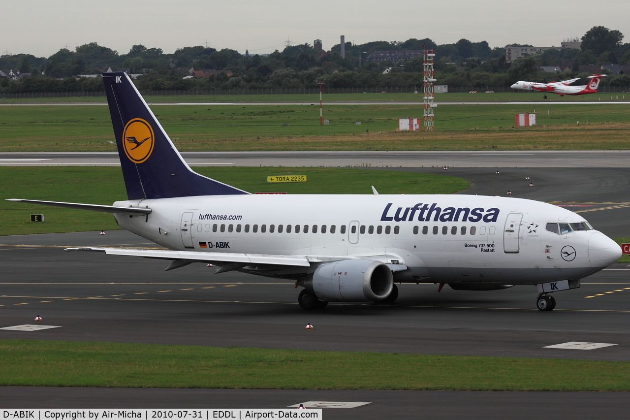D-ABIK, 1991 Boeing 737-530 C/N 24823, Lufthansa, Boeing 737-530, CN: 24823/2000, Aircraft Name: Rastatt