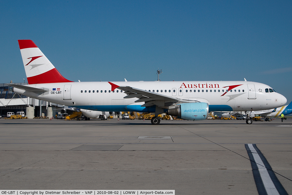 OE-LBT, 2000 Airbus A320-214 C/N 1387, Austrian Airlines Airbus 320