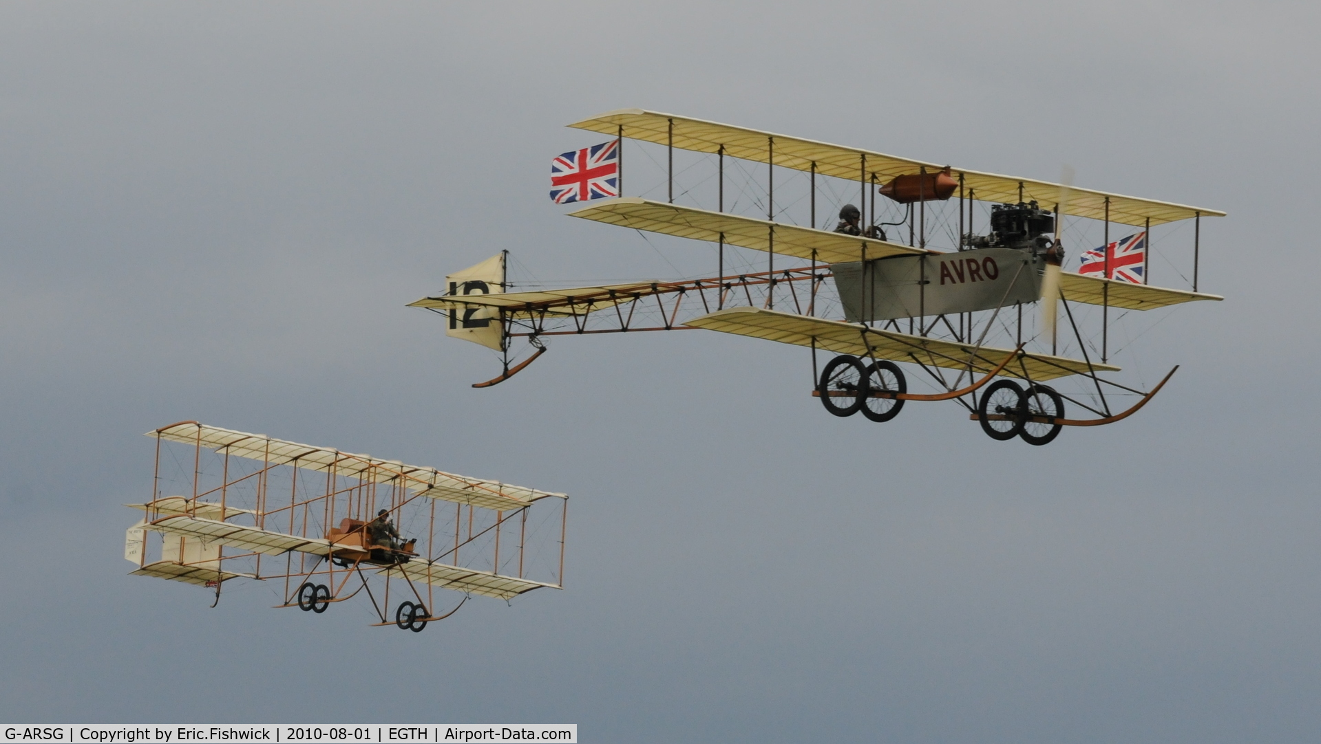 G-ARSG, 1964 Avro Roe Triplane Type IV replica C/N TRI.1, 45. Those magnificent men .....