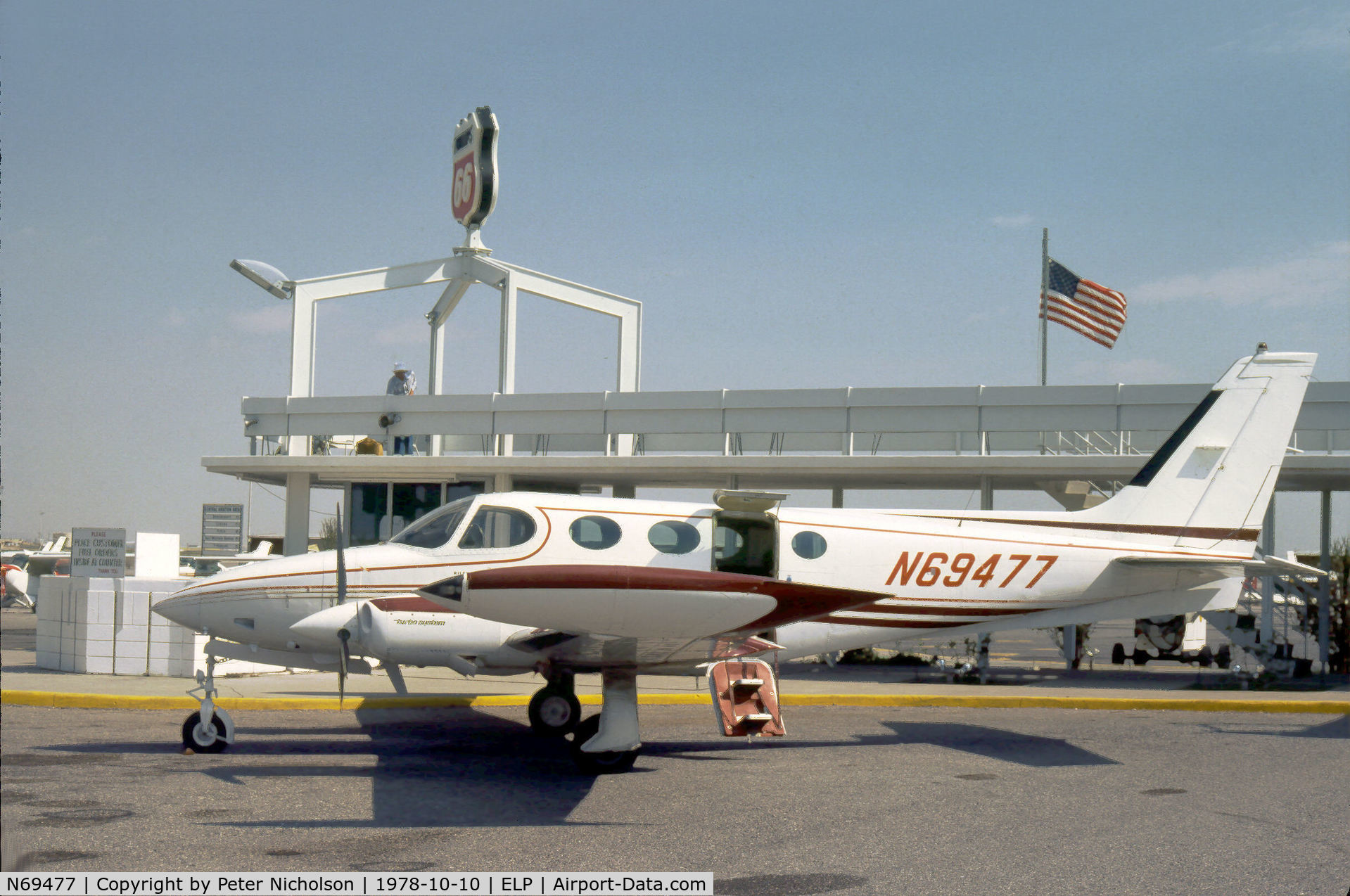 N69477, 1974 Cessna 340 C/N 340-0322, This Cessna 340 was marked as a Riley Super 340 when seen at El Paso in October 1978.