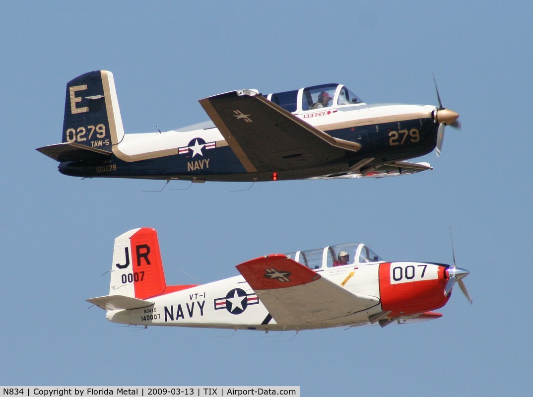 N834, 1952 Beech (CCF) T-34A Mentor (A45) C/N G-62, T-34