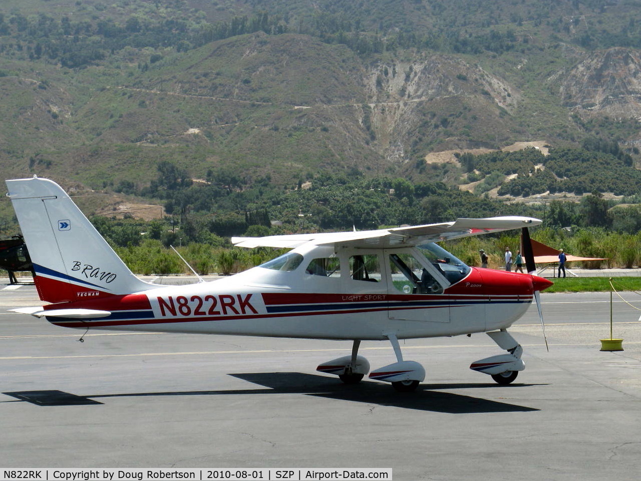 N822RK, 2007 Tecnam P-2004 Bravo C/N 096, 2007 Costruzioni Aeronautiche Tecnam P2004 BRAVO, Rotax 912ULS 100 Hp, refueling