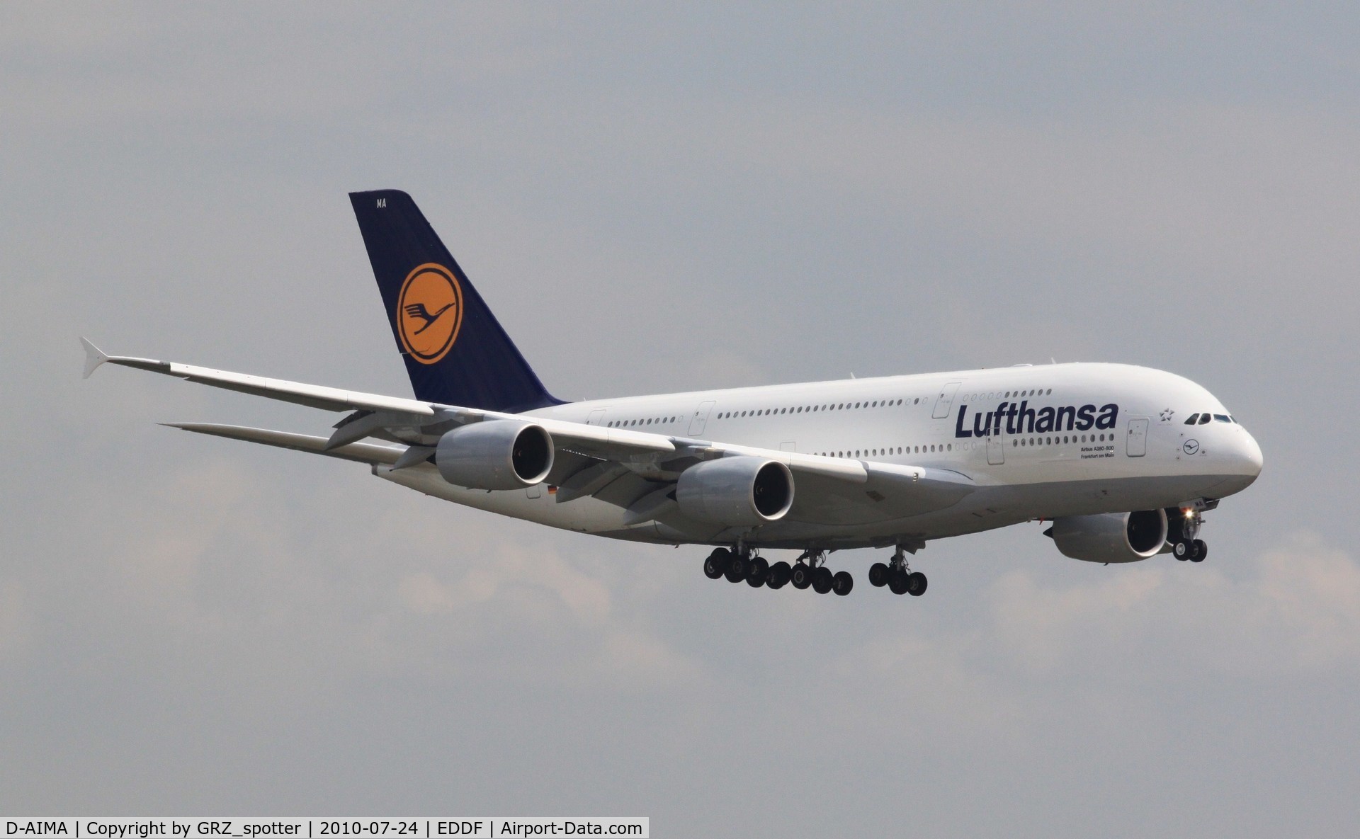 D-AIMA, 2010 Airbus A380-841 C/N 038, ...