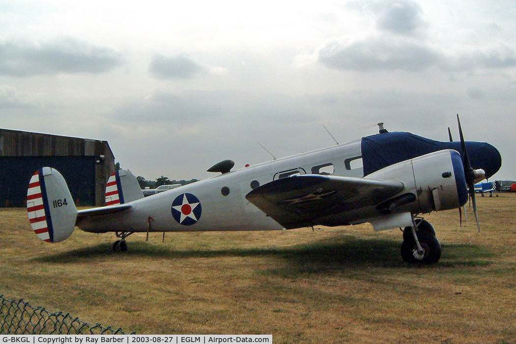 G-BKGL, 1952 Beech Expeditor 3TM C/N CA-164 (A-764), Beech 3TM {CA-164] White Waltham~G 27/08/2003.