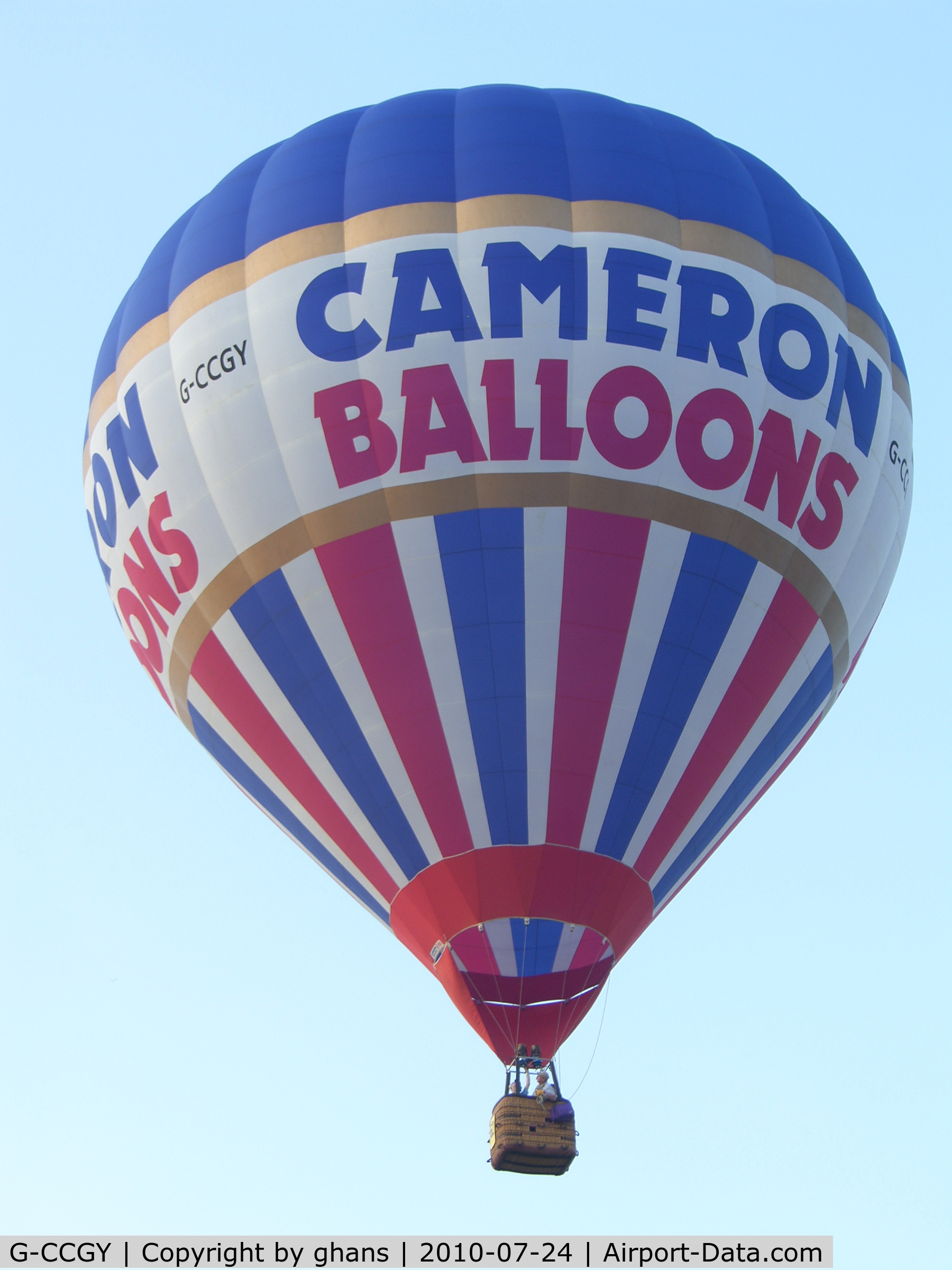 G-CCGY, 2003 Cameron Balloons Z-105 C/N 10422, Eeklo