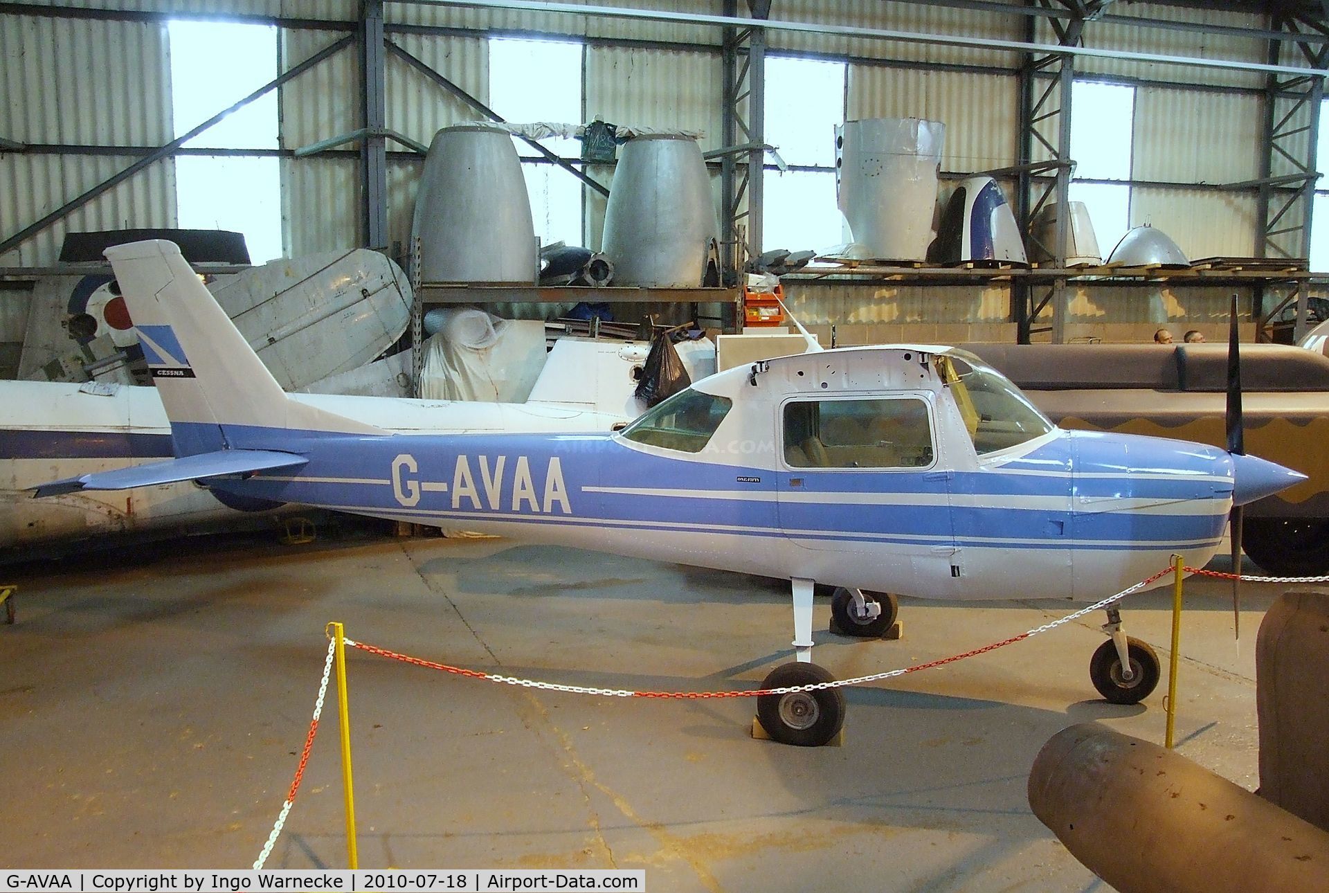 G-AVAA, 1967 Reims F150G C/N 0164, Cessna (Reims) F150G (minus wings) at the AeroVenture, Doncaster