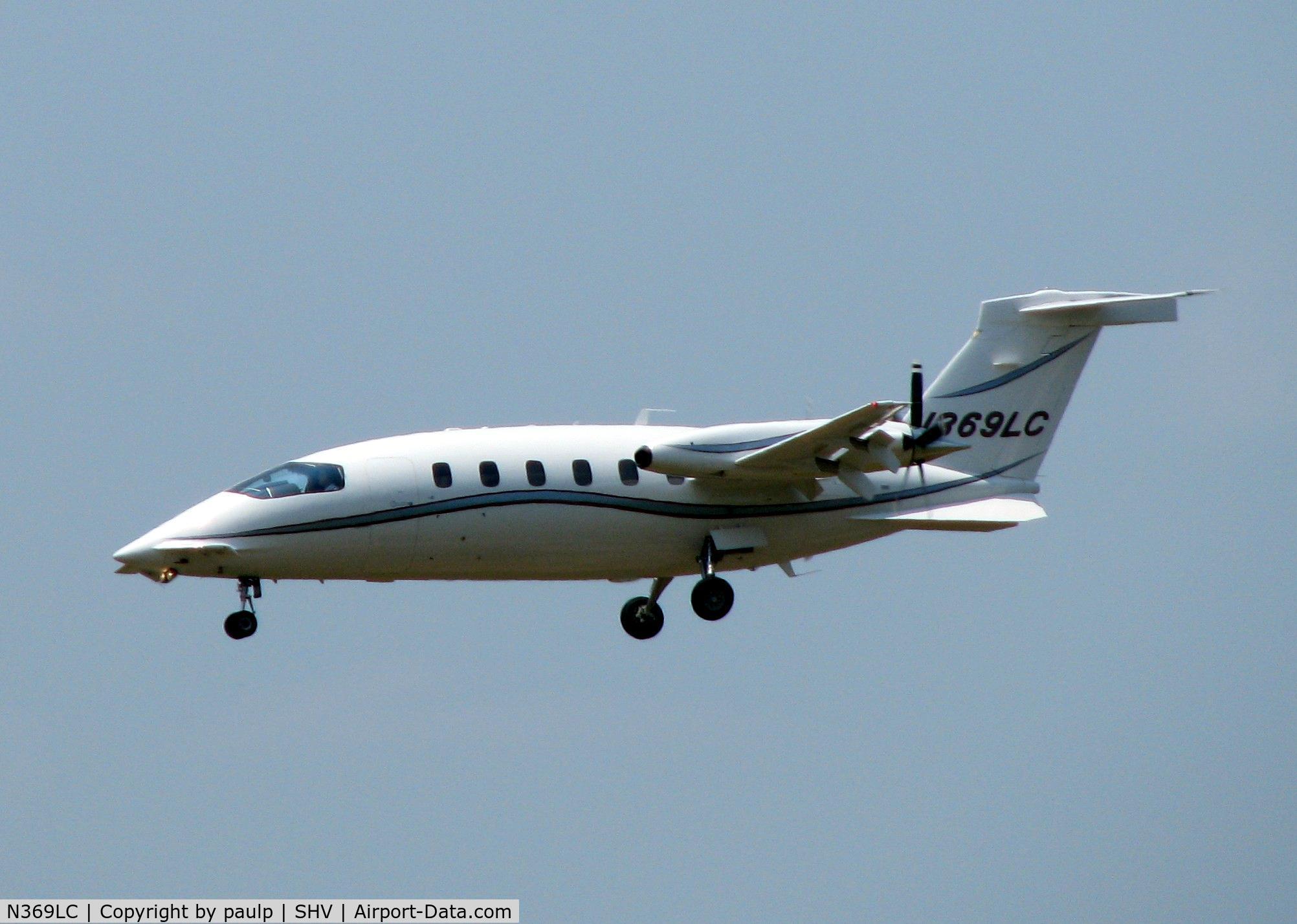 N369LC, 2008 Piaggio P-180 C/N 1154, Same shot, different day at Shreveport Regional.