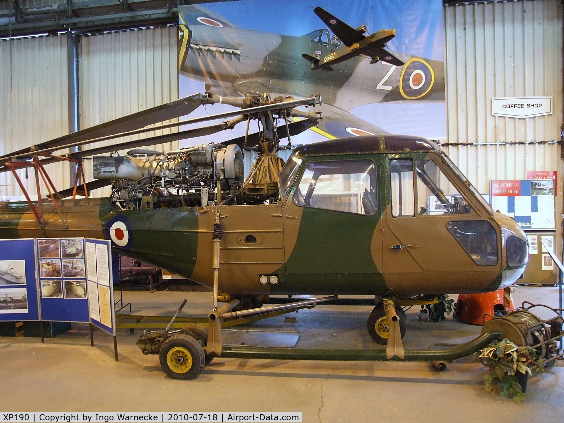 XP190, Westland Scout AH.1 C/N S2/8443, Westland Scout AH1 at the AeroVenture, Doncaster