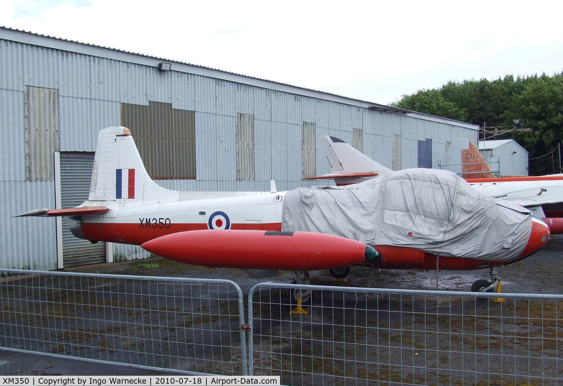 XM350, 1959 Hunting P-84 Jet Provost T.3A C/N PAC/W/6307, Hunting Jet Provost T.3A at the AeroVenture, Doncaster