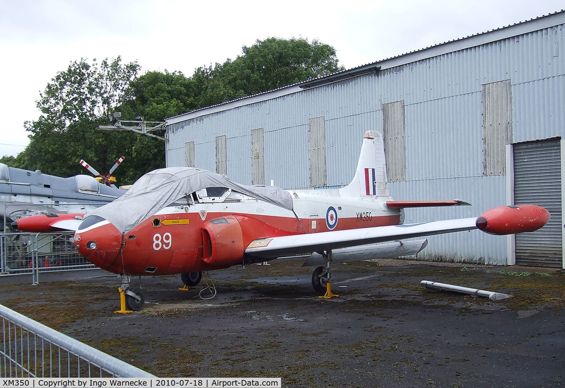 XM350, 1959 Hunting P-84 Jet Provost T.3A C/N PAC/W/6307, Hunting Jet Provost T.3A at the AeroVenture, Doncaster