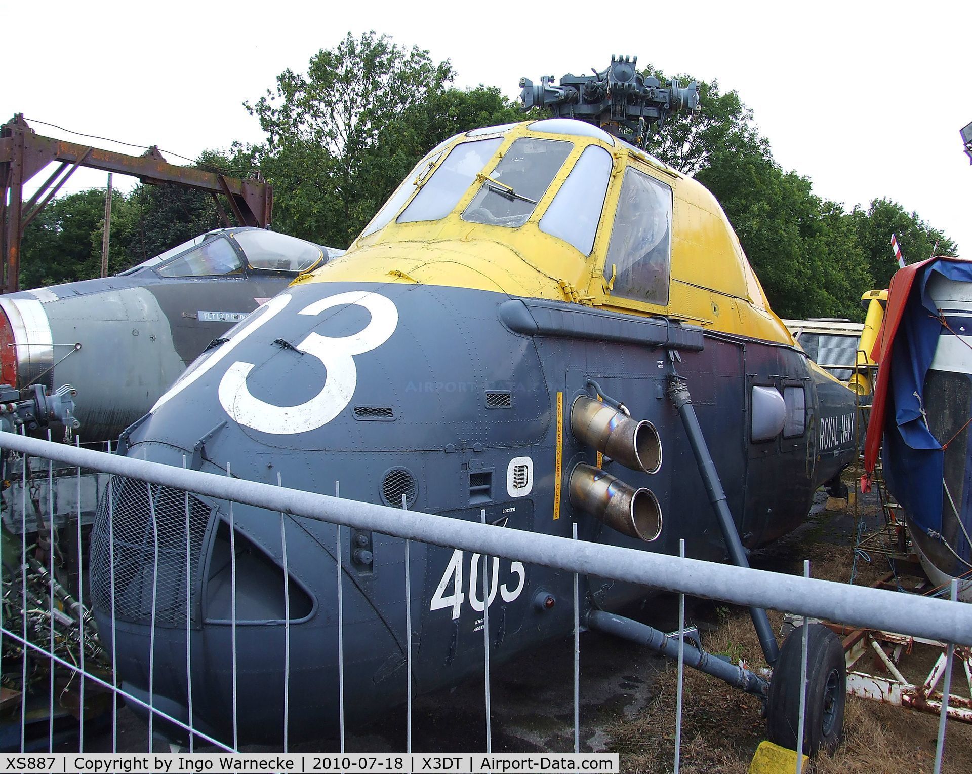 XS887, 1966 Westland Wessex HAS.1 C/N WA267, Westland Wessex HAS1 (minus main rotor) at the AeroVenture, Doncaster