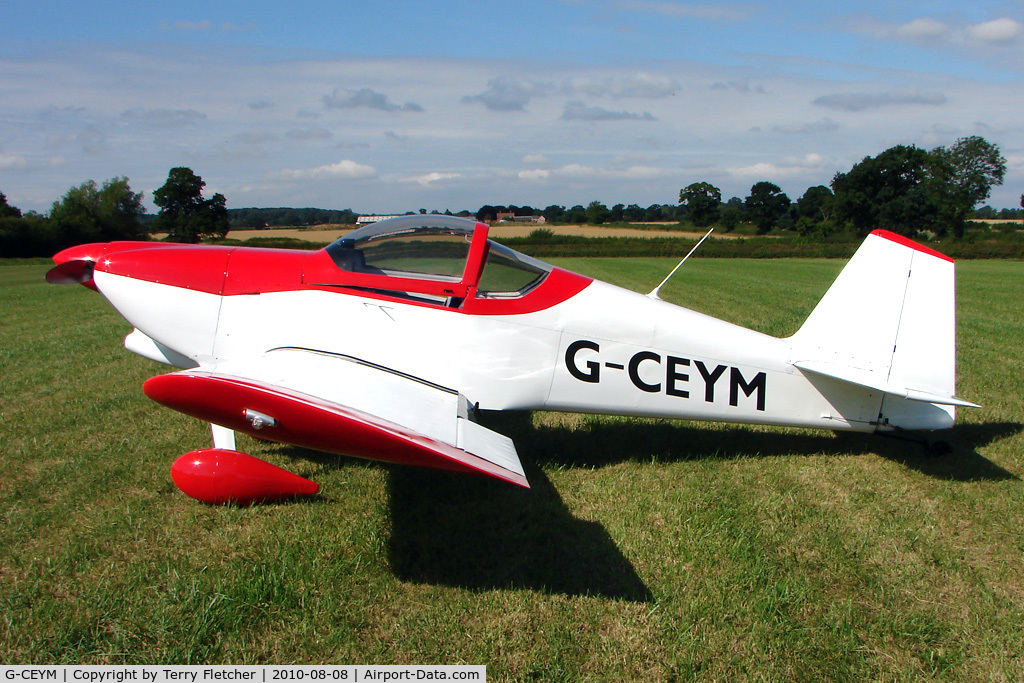 G-CEYM, 2007 Vans RV-6 C/N PFA 181A-14595, 2007 GORDON-ROE H RV-6, c/n: PFA 181A-14595 at 2010 Stoke Golding Stakeout