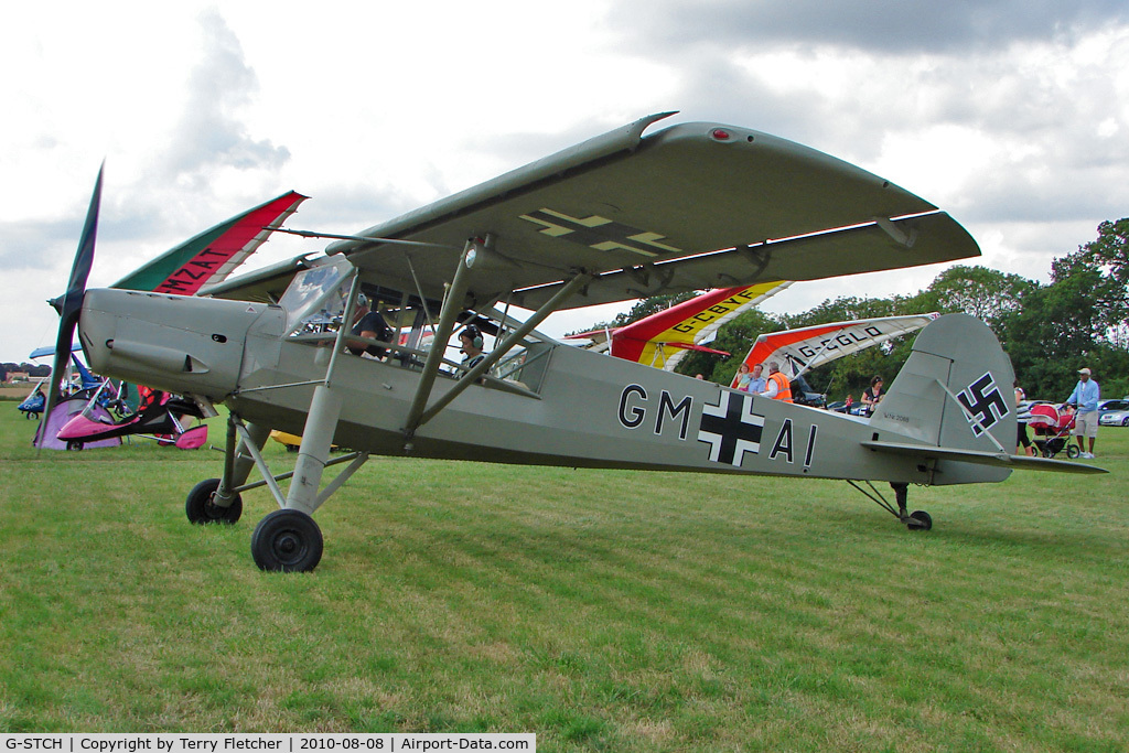G-STCH, 1942 Fieseler Fi-156A-1 Storch C/N 2088, 1942 Fiesler Werke Gmbh FIESLER F156A-1, Storch c/n: 2088 - star visitor to 2010 Stoke Golding Stakeout