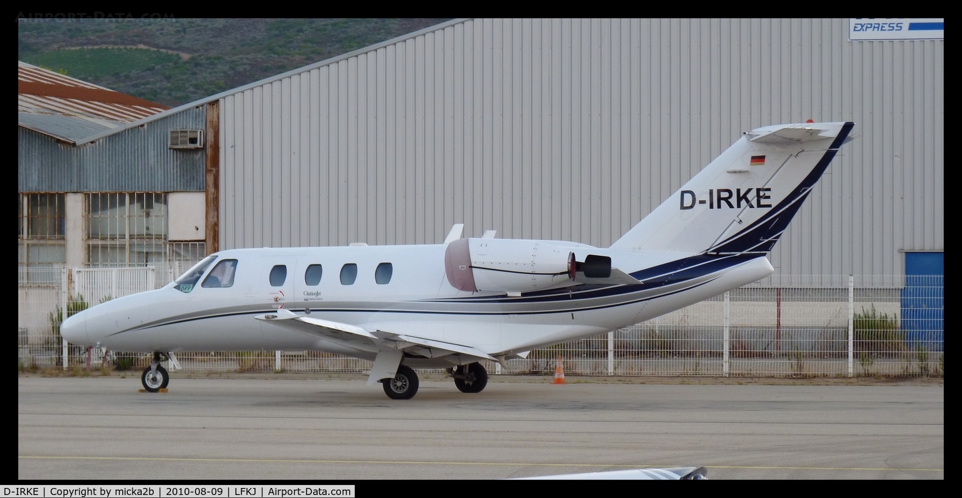 D-IRKE, 1995 Cessna 525 CitationJet C/N 525-0123, Parked.