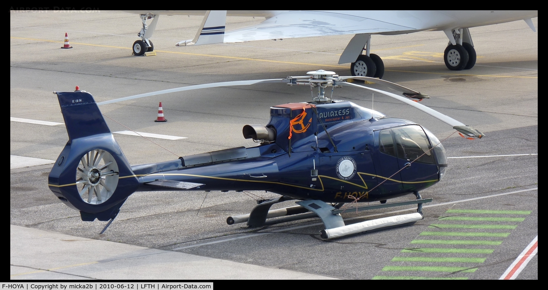 F-HOYA, Eurocopter EC-130B-4 (AS-350B-4) C/N 4104, Parked.