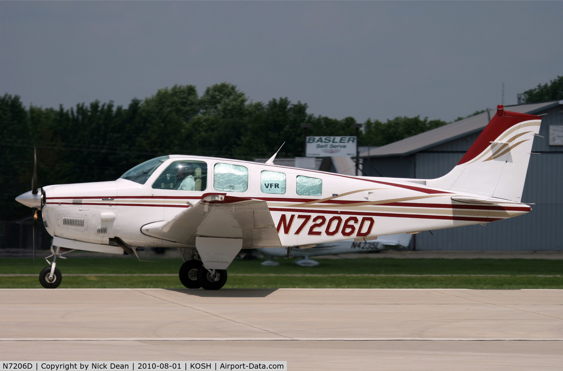 N7206D, 1984 Beech B36TC Bonanza C/N EA-435, KOSH