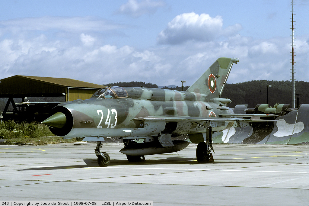 243, Mikoyan-Gurevich MiG-21Bis SAU C/N 75094243, My very first Bulgarian MiG-21! In fact my very first Bulgarian aircraft...