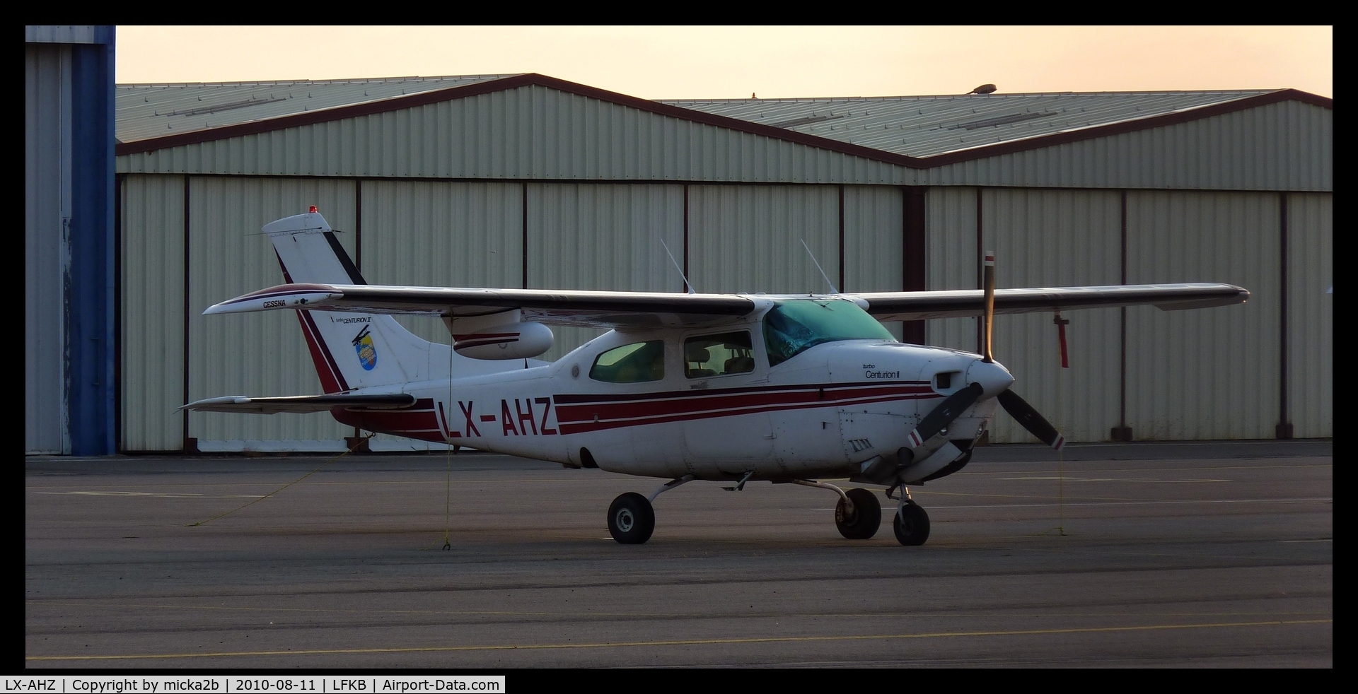 LX-AHZ, Cessna T210N II Turbo Centurion C/N 210-63672, Parked.