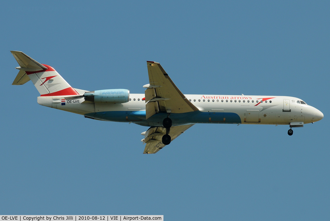 OE-LVE, 1994 Fokker 100 (F-28-0100) C/N 11499, VO