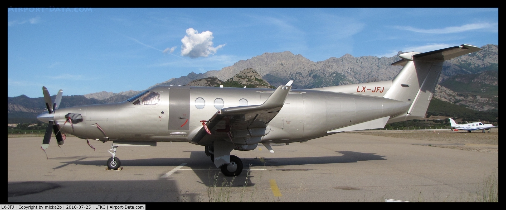LX-JFJ, 2005 Pilatus PC-12/45 C/N 678, Parked.