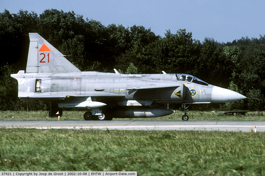 37421, Saab AJSF 37 Viggen C/N 37421, In the aftermath of its career the Viggen participated in the Frisian Flag exercise.