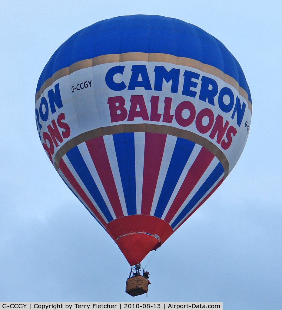 G-CCGY, 2003 Cameron Balloons Z-105 C/N 10422, 2003 Cameron Balloons Ltd CAMERON Z-105, c/n: 10422 at 2010 Bristol Balloon Fiesta