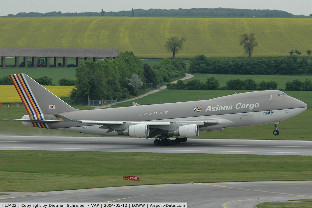 HL7422, 1996 Boeing 747-48EF C/N 28367, Asiana Boeing 747-400