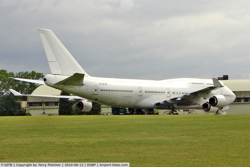 F-GITB, 1991 Boeing 747-428 C/N 24990, ex Air France Boeing 747-428, c/n: 24990 stored at Kemble